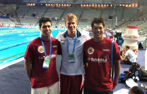 Les frères Clark aux Championnats du monde de natation © DR