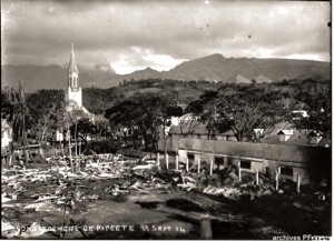 Bombardement de Papeete ©Archives ville de Papeete