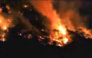 Incendie à Bora-Bora © Capture d'ecran de la vidéo