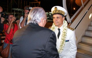 Lionel Beffre est arrivé à Tahiti © DR