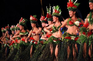 Groupe de danse au Heiva i Tahiti © Cédric VALAX