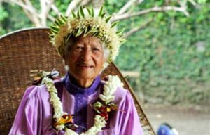 Mama Puru dernière bénéficiaire de l'AVTS © CPS