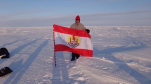 Patrick Cande au Pôle Nord ©DR