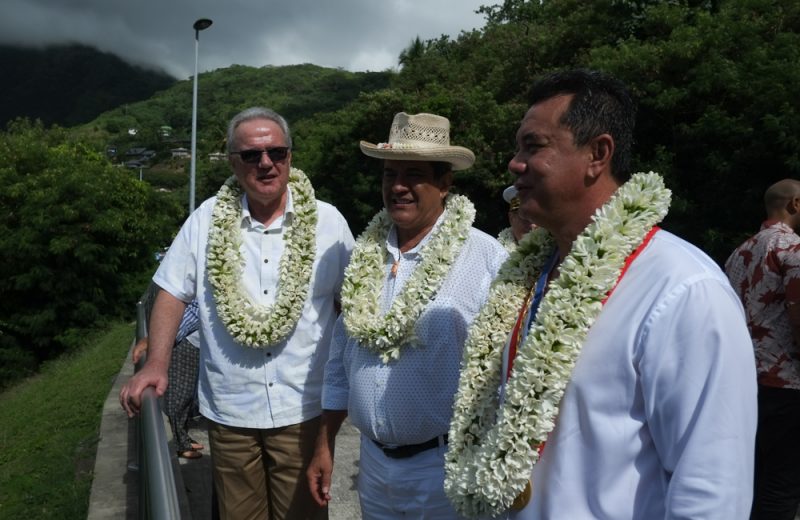 Neven Mimica member of the EC in charge of international cooperation and development in location at Moorea for the 17th OCT-EU forum