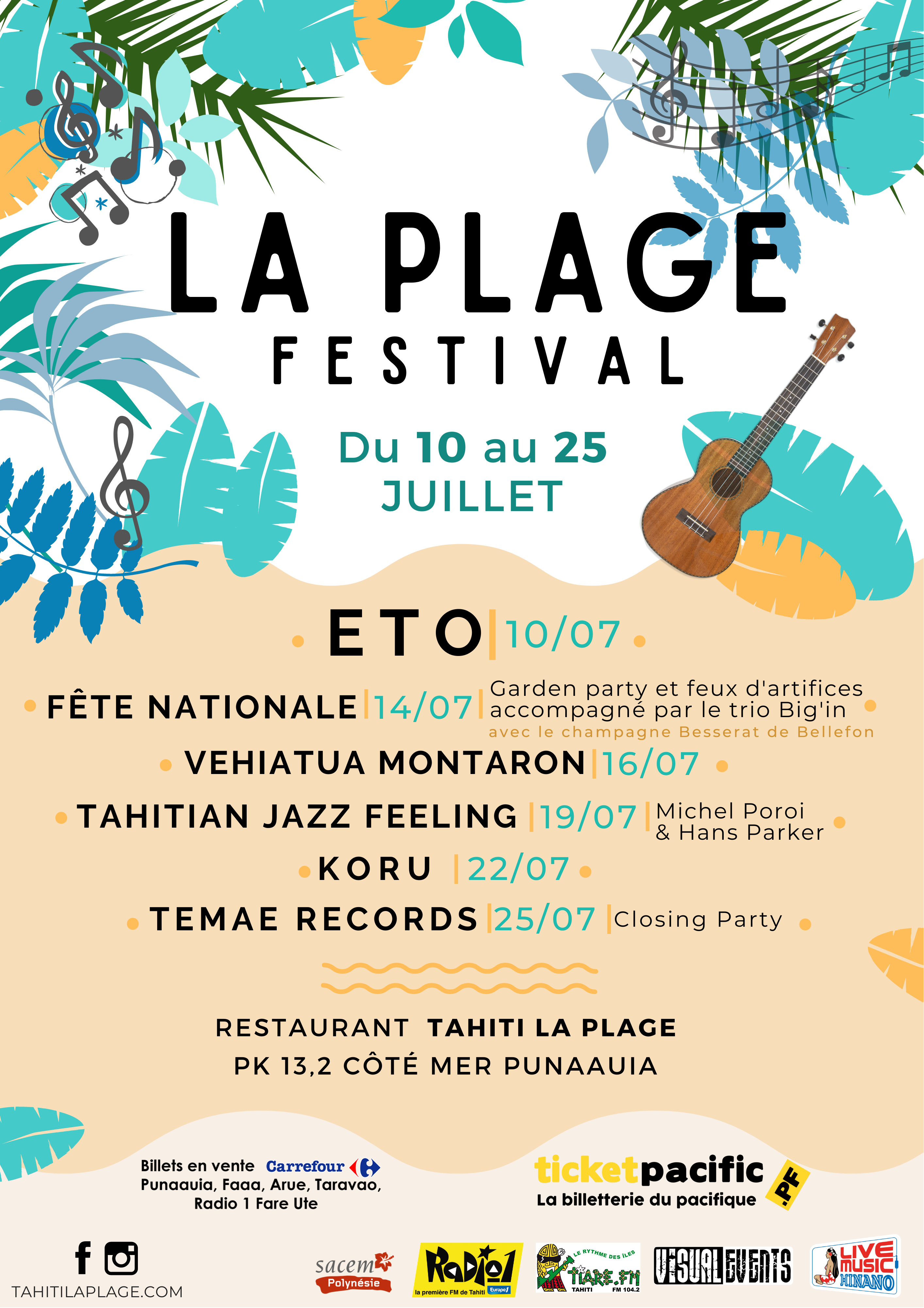 LA PLAGE FESTIVAL - Radio1 Tahiti