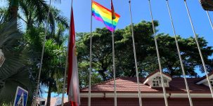 drapeau LGBT présidence