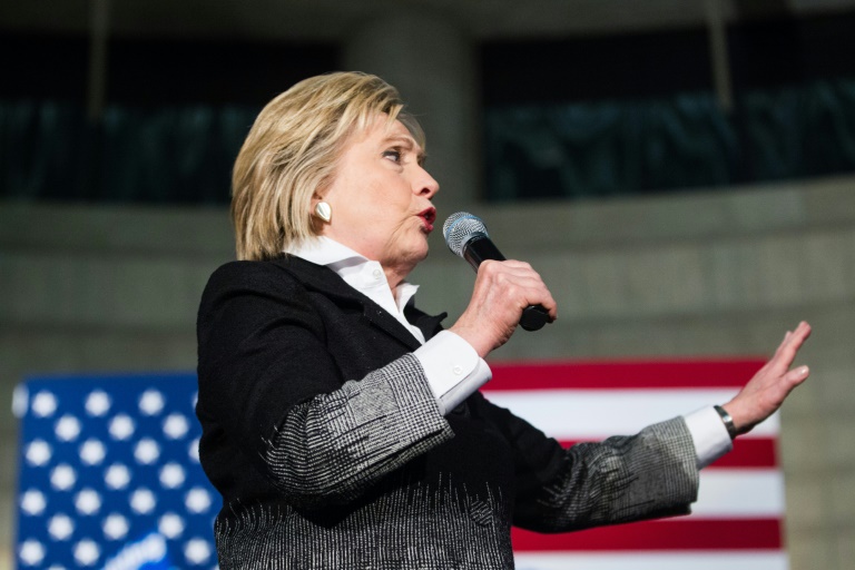 La candidate à la primaire démocrate Hillary Clinton à Detroit le 7 mars 2016. © AFP