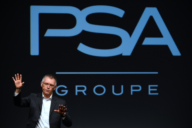 Le PDG du groupe PSA Carlos Tavares, lors de la présentatikon du plan stratégique au siège du groupe à Paris le 5 avril 2016
. © AFP