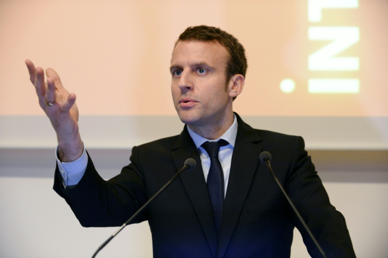 Emmanuel Macron le 7 avril 2016 à Paris. © AFP