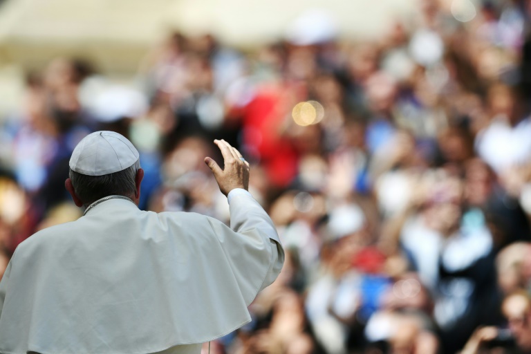 Le pape François le 6 avril 2016 au Vatican . © AFP