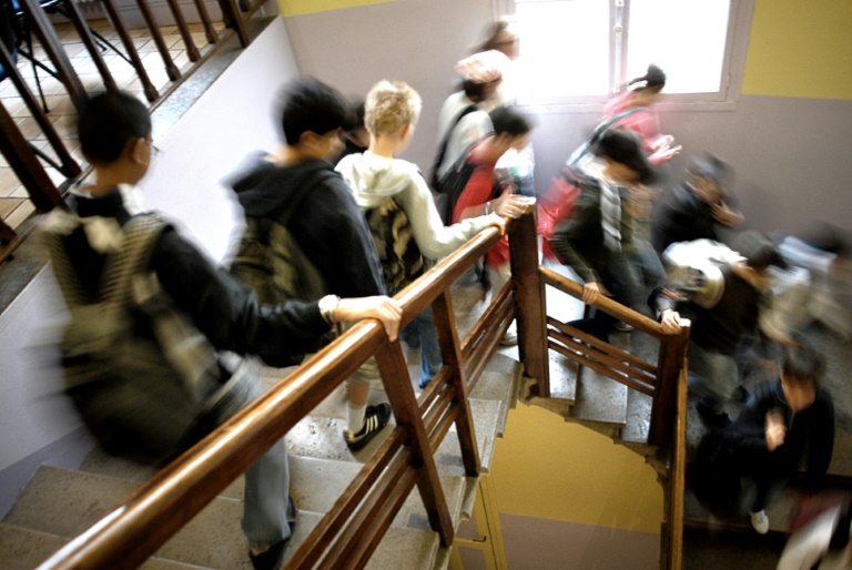 Des collégiens un jour de rentrée scolaire. © AFP